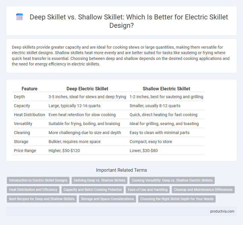 Deep Skillet vs. Shallow Skillet: Which Is Better for Electric Skillet Design?