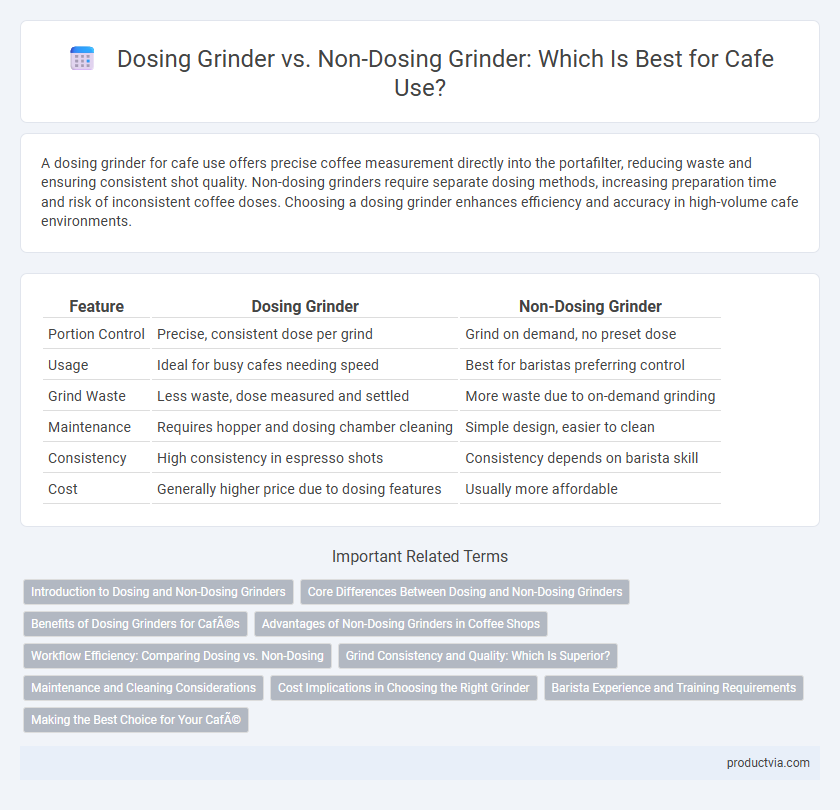 Dosing Grinder vs. Non-Dosing Grinder: Which Is Best for Cafe Use?