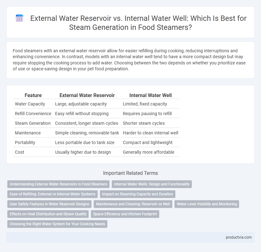 External Water Reservoir vs. Internal Water Well: Which Is Best for Steam Generation in Food Steamers?