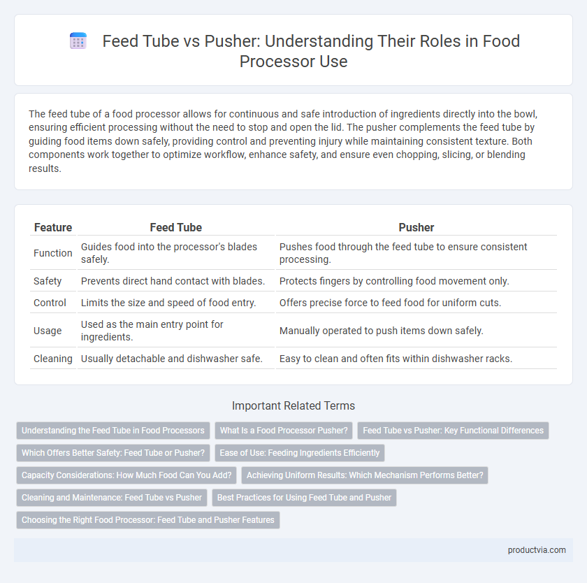 Feed Tube vs Pusher: Understanding Their Roles in Food Processor Use