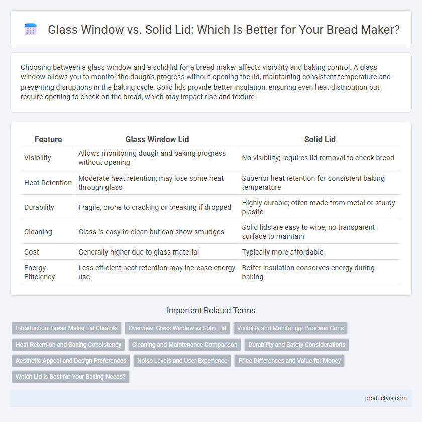 Glass Window vs. Solid Lid: Which Is Better for Your Bread Maker?