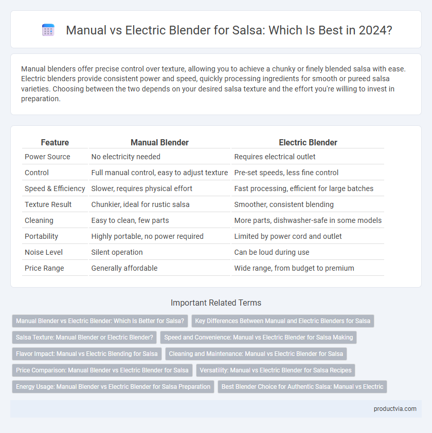 Manual vs Electric Blender for Salsa: Which Is Best in 2024?