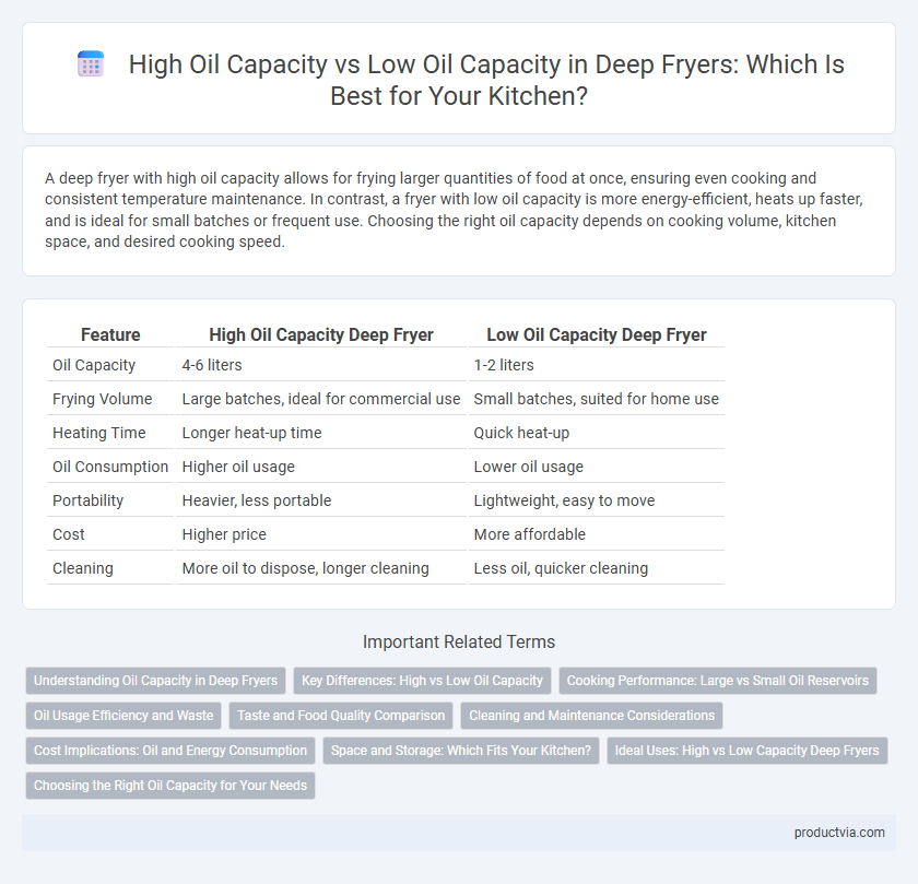 High Oil Capacity vs Low Oil Capacity in Deep Fryers: Which Is Best for Your Kitchen?