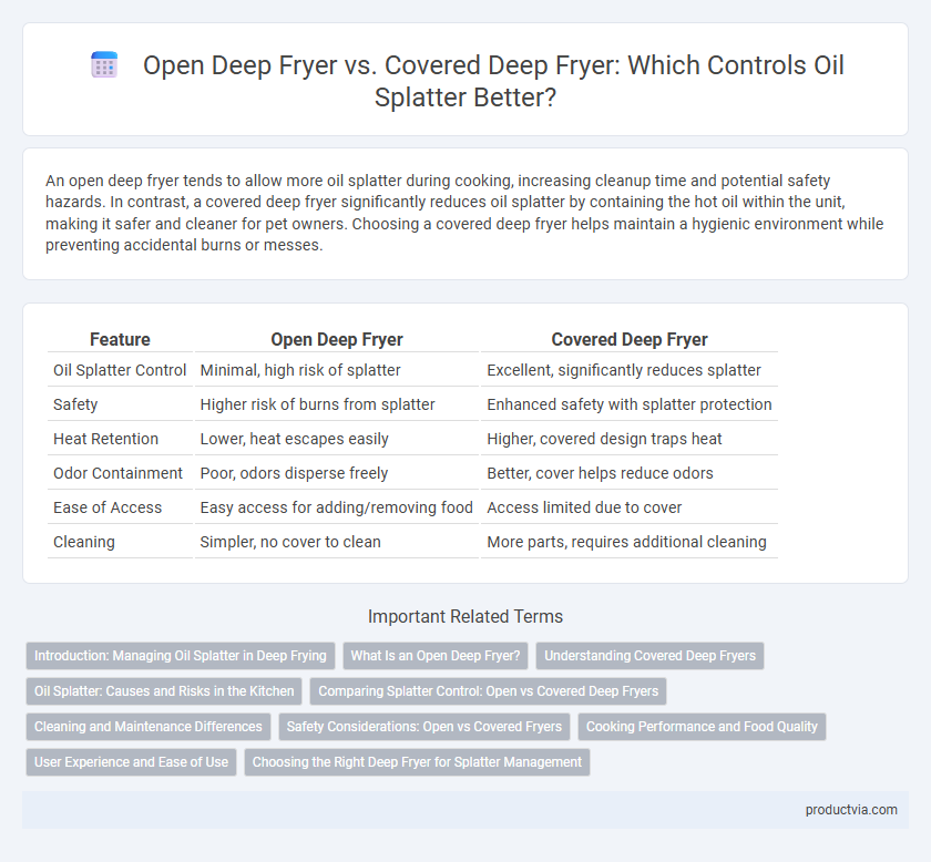 Open Deep Fryer vs. Covered Deep Fryer: Which Controls Oil Splatter Better?