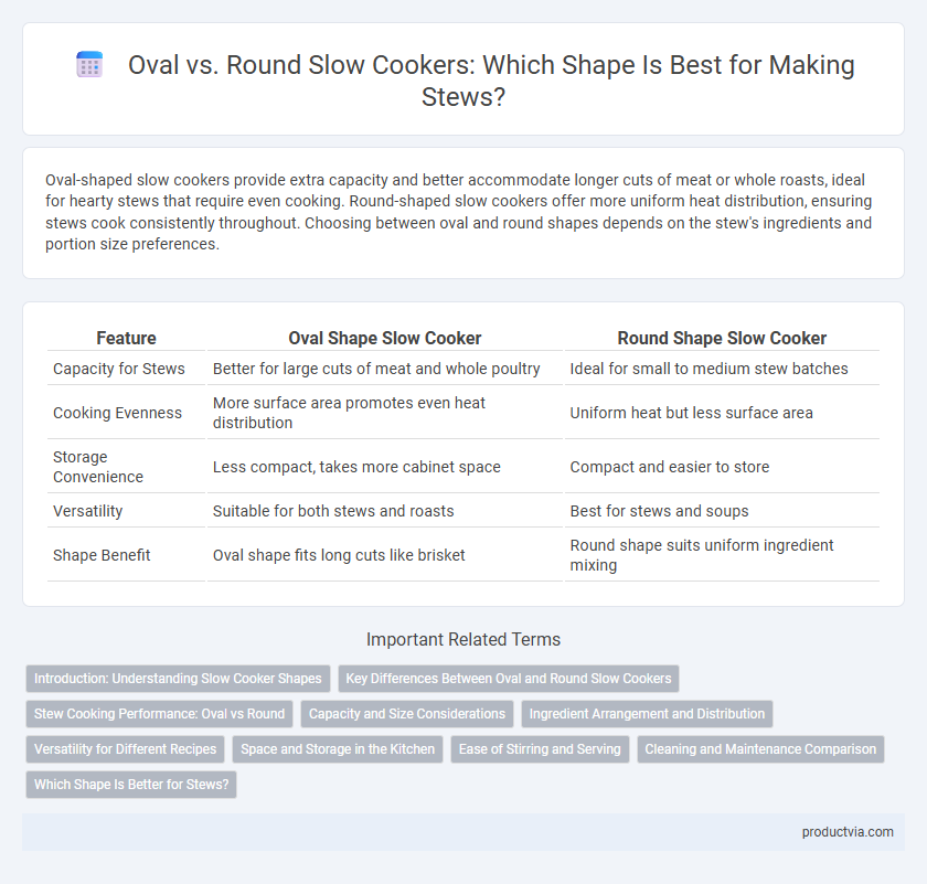 Oval vs. Round Slow Cookers: Which Shape Is Best for Making Stews?