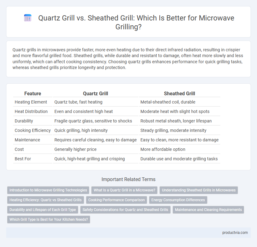 Quartz Grill vs. Sheathed Grill: Which Is Better for Microwave Grilling?