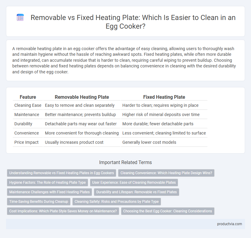 Removable vs Fixed Heating Plate: Which Is Easier to Clean in an Egg Cooker?