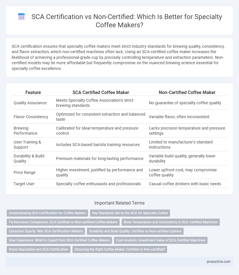 SCA Certification vs Non-Certified: Which Is Better for Specialty Coffee Makers?