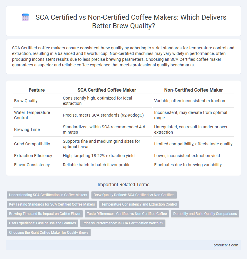 SCA Certified vs Non-Certified Coffee Makers: Which Delivers Better Brew Quality?