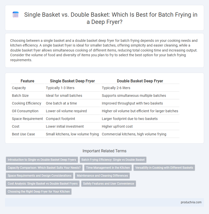 Single Basket vs. Double Basket: Which Is Best for Batch Frying in a Deep Fryer?
