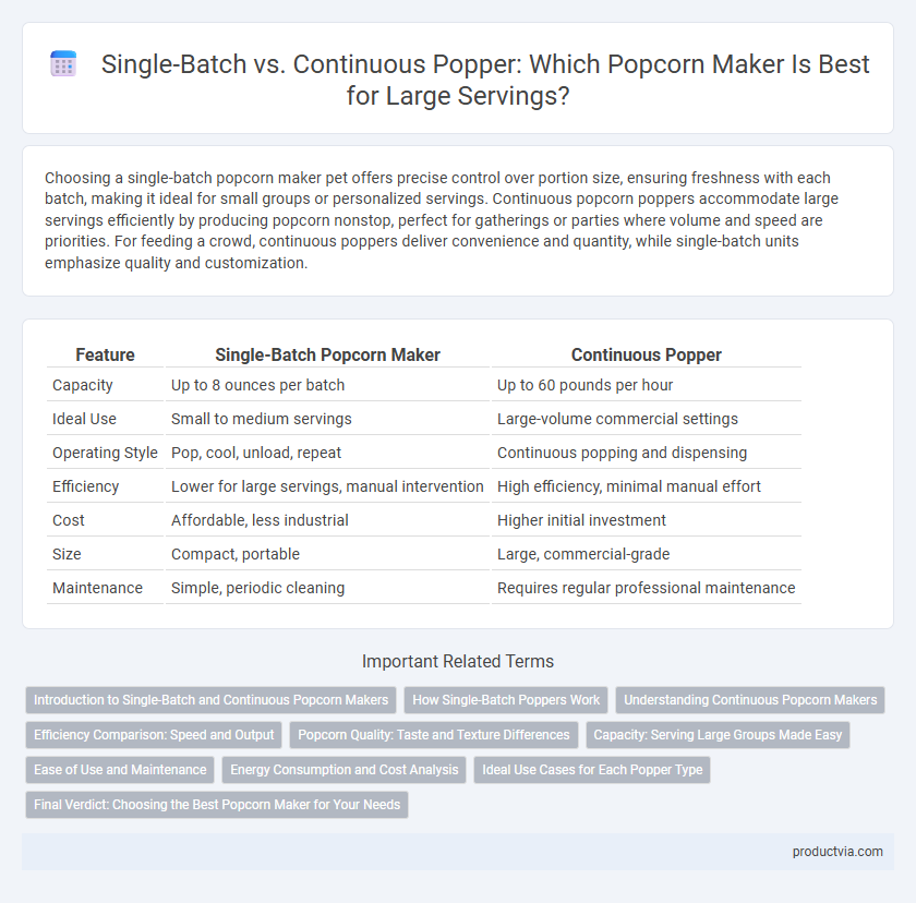 Single-Batch vs. Continuous Popper: Which Popcorn Maker Is Best for Large Servings?