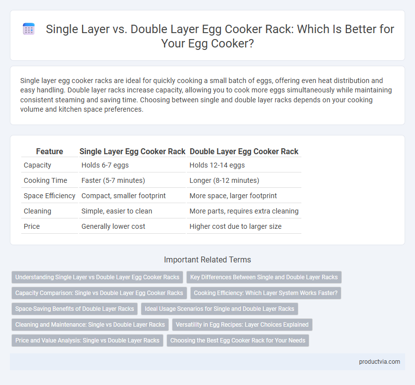 Single Layer vs. Double Layer Egg Cooker Rack: Which Is Better for Your Egg Cooker?