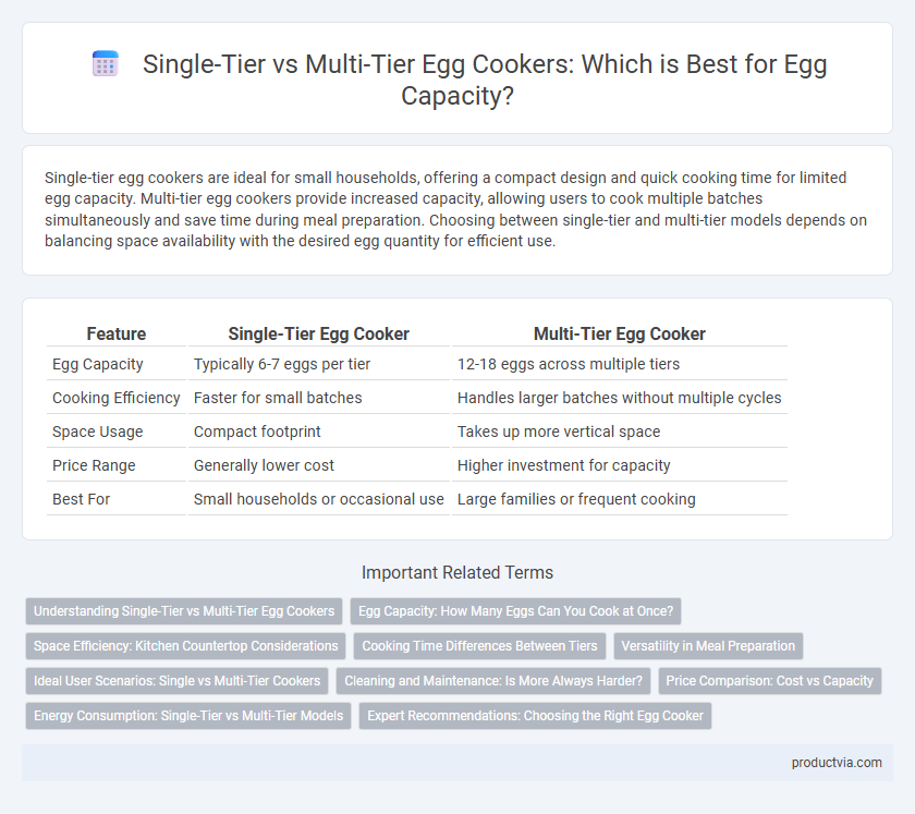 Single-Tier vs Multi-Tier Egg Cookers: Which is Best for Egg Capacity?
