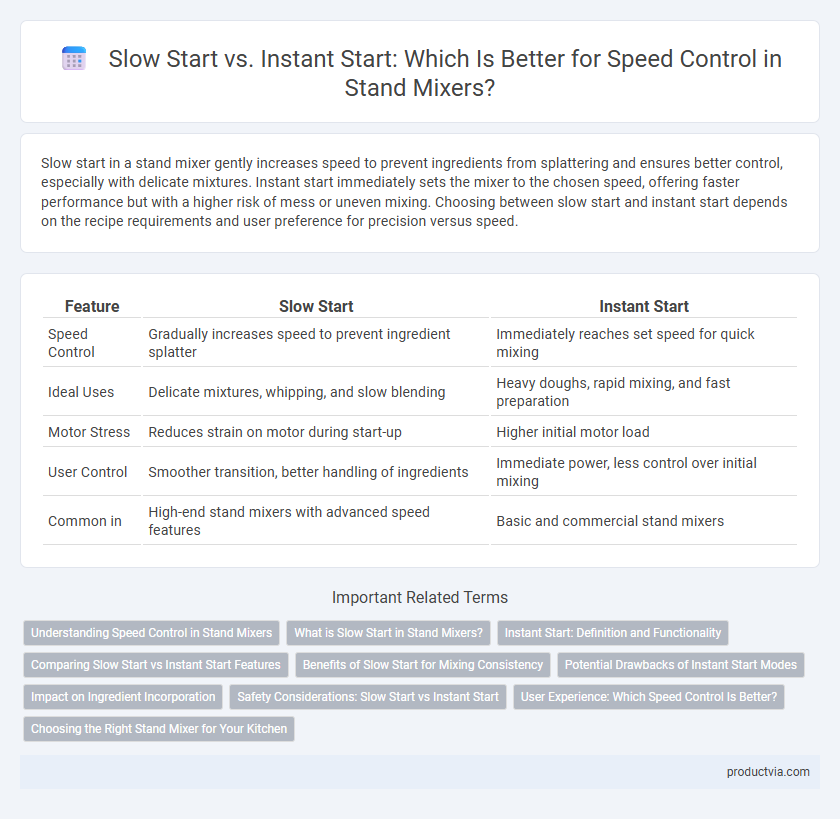 Slow Start vs. Instant Start: Which Is Better for Speed Control in Stand Mixers?