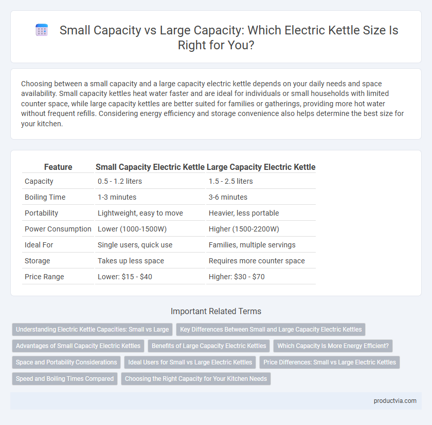 Small Capacity vs Large Capacity: Which Electric Kettle Size Is Right for You?