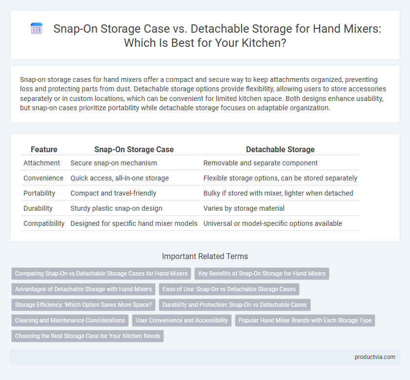 Snap-On Storage Case vs. Detachable Storage for Hand Mixers: Which Is Best for Your Kitchen?