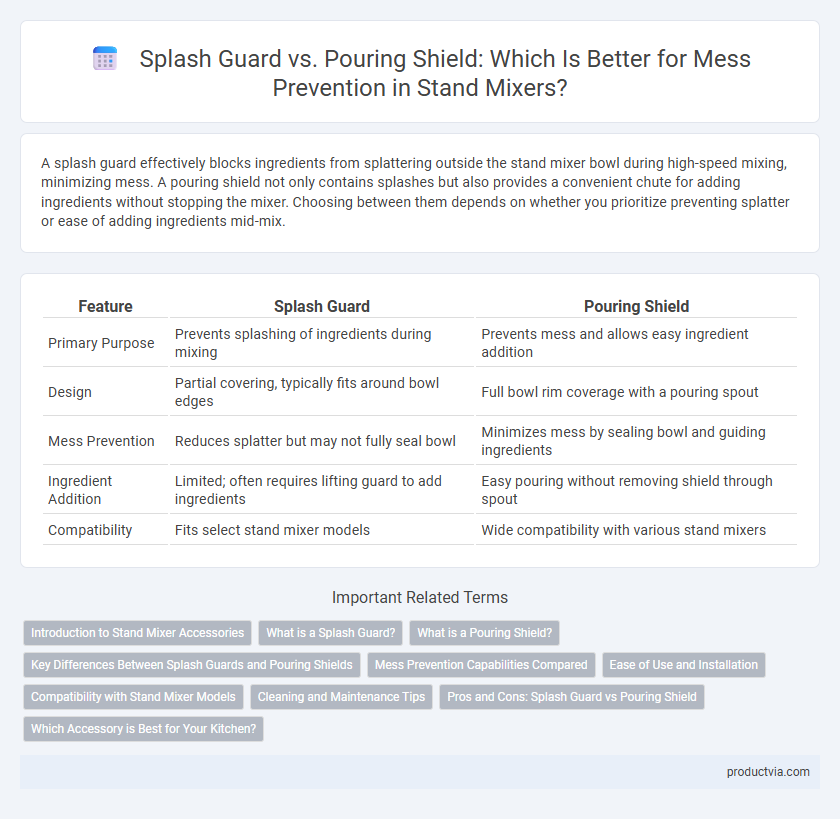 Splash Guard vs. Pouring Shield: Which Is Better for Mess Prevention in Stand Mixers?
