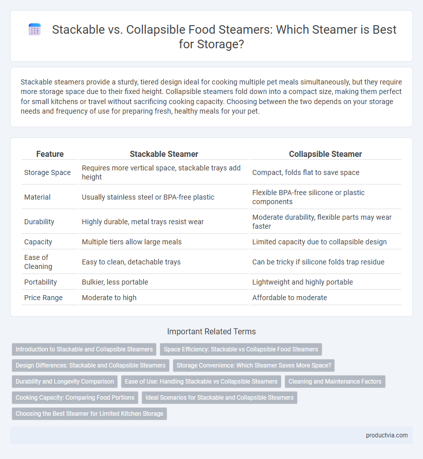 Stackable vs. Collapsible Food Steamers: Which Steamer is Best for Storage?