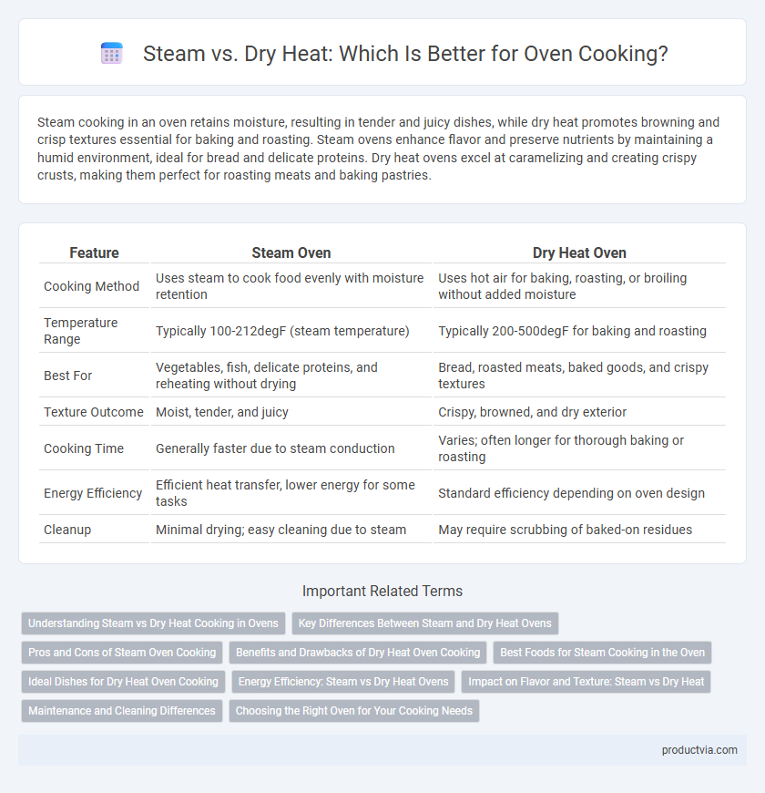 Steam vs. Dry Heat: Which Is Better for Oven Cooking?