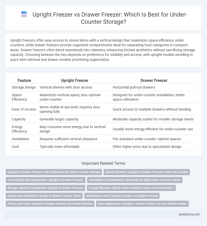 Upright Freezer vs Drawer Freezer: Which Is Best for Under-Counter Storage?