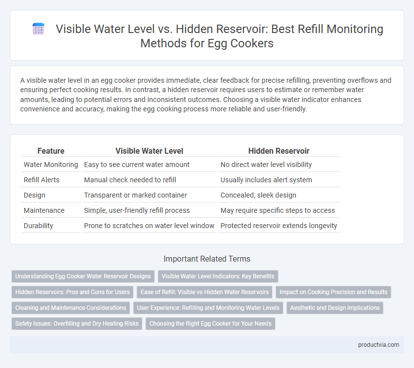 Visible Water Level vs. Hidden Reservoir: Best Refill Monitoring Methods for Egg Cookers