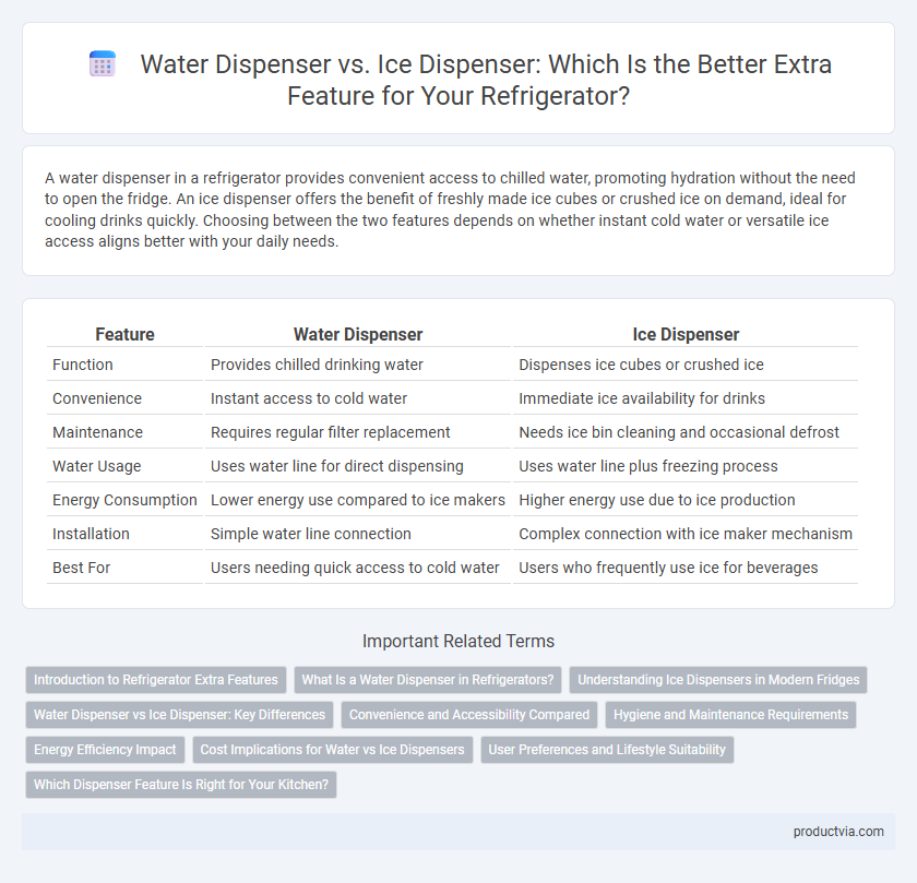 Water Dispenser vs. Ice Dispenser: Which Is the Better Extra Feature for Your Refrigerator?