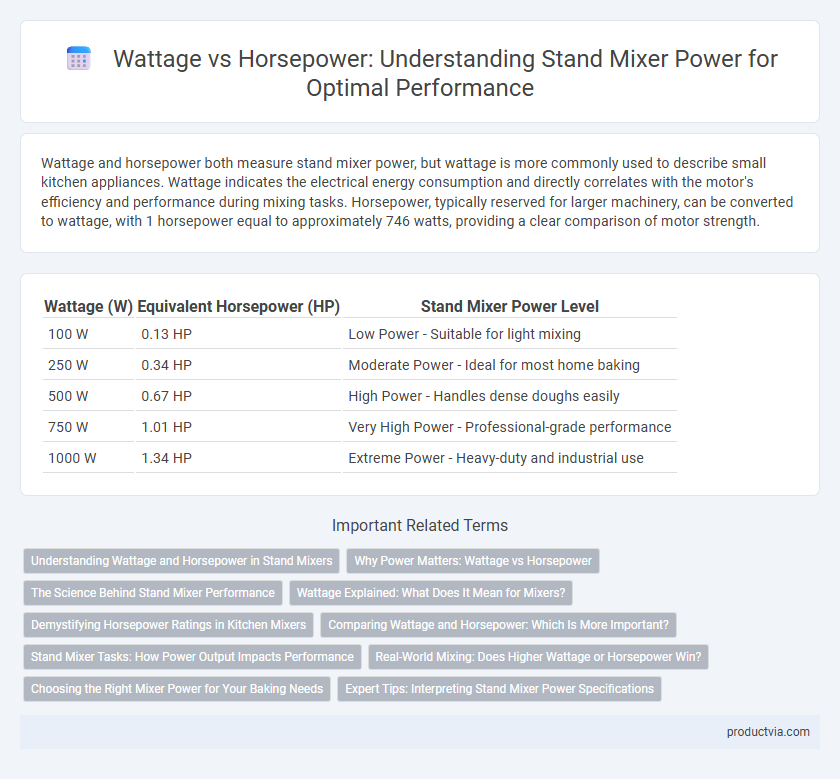 Wattage vs Horsepower: Understanding Stand Mixer Power for Optimal Performance